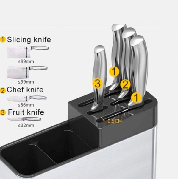 Organizador De Cubiertos 4 Compartimentos De Cocina BY-887 - Imagen 6