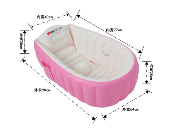 Piscina Bañera Tina Inflable Para Bebes- 517-1 - Imagen 4