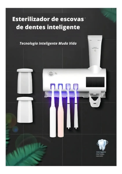 Soporte Cepillo Dientes Uv Dispensador Automático crema-YS-1 - Imagen 2