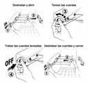 Tendedero Extensible Retráctil Para Ropa 4 Cuerdas De Pared-KAQQ-5860 - Imagen 3