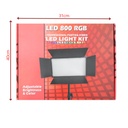 Panel de luz LED profesional recargable 800RGB - Imagen 3