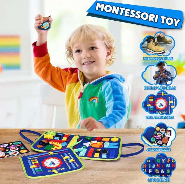 Tablero de actividades montessori 165-k2 3 PAGINAS - Imagen 2