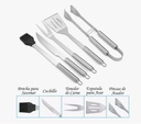 Set de BBQ de 15 piezas acero inoxidable SD-15 - Imagen 4