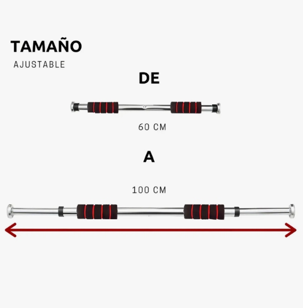 Barra De Dominadas Pull Up Ejercicio En Casa Plegable Color Rojo DG-1 - Imagen 6