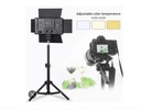 Panel Luz Led Fotografía B600 Led Lámpara +triPode 2 baterias - Imagen 2