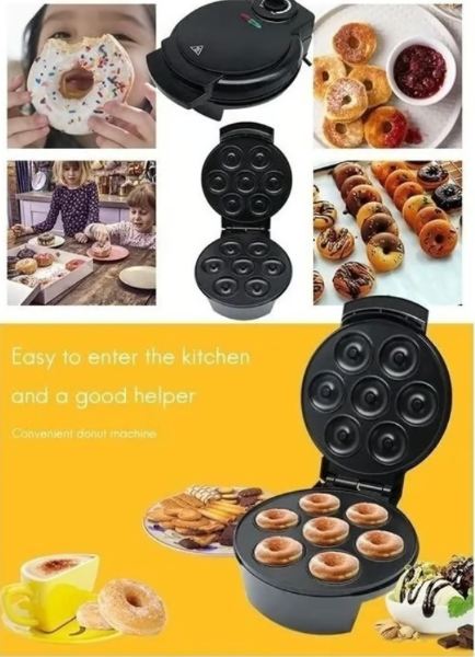Maquina De Mini Donas Donuts Antiadherente 7 Donas WP-DM16  - Imagen 4