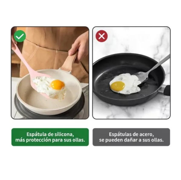 Set 12pcs Utensilios De Cocina Antiadherentes 800g - Imagen 4