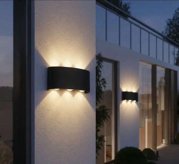 Lampara Aplique De Pared 3+3 Ojo De Lupa Alto Brillo 110v  BJ-6W - Imagen 2