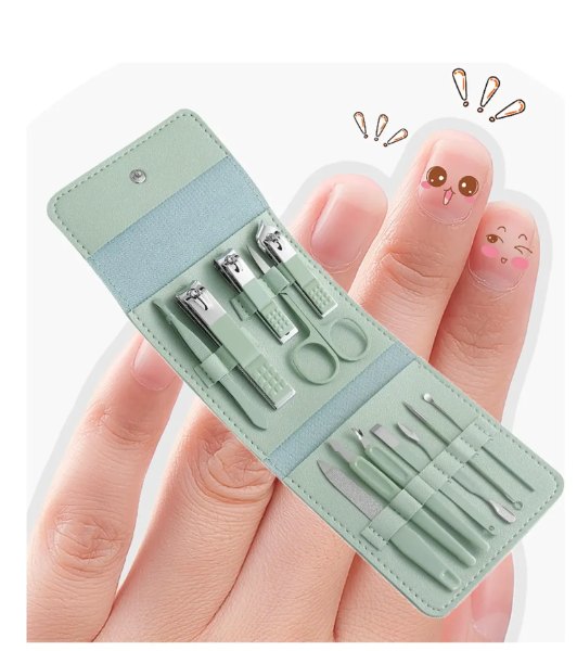 KIT Juego De 12 Tijeras De Manicura Portátiles De Acero Inoxidable TZ12 - Imagen 4