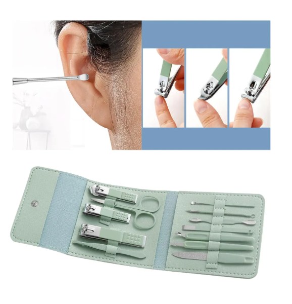 KIT Juego De 12 Tijeras De Manicura Portátiles De Acero Inoxidable TZ12 - Imagen 5