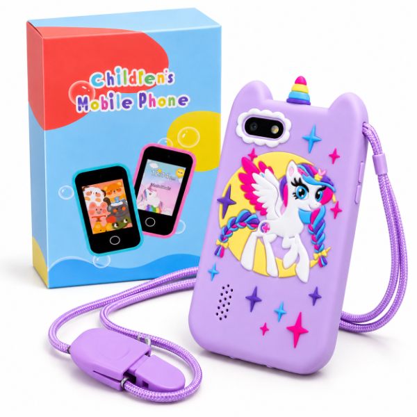 Celular Juguete Niños Camara Juegos Alarma Musica Fotos Video PP-1 - Imagen 2
