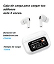 Audífonos Bluetooth Con Pantalla Inalámbricos Blancos Agregar a favoritos tipo iphone sin cancelacion de ruido A9  - Imagen 4