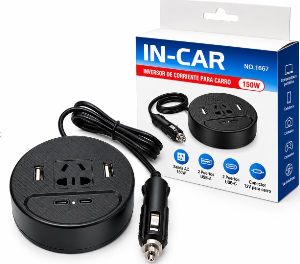 Inversor de Corriente para Carro de 150W  1667