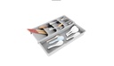 organizador de cubiertos de cuchillos y tenedores, bandeja de almacenamiento Expandible CT-20 