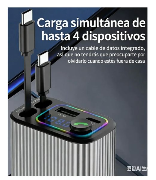CARGADOR PARA CARRO DE CELULAR [ Q9C ]  - Imagen 5