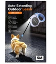 Correa Retráctil Para Perros De 16 Pies, (7) Led  AE-5M