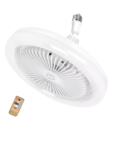 Ventilador Lámpara Led E27 Con Control Remoto techo VE-LED 