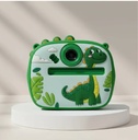 Camara de impresión instantánea para niños con cubierta de silicona de 2.4 pulgadas doble lente AM-300v  verde  - Imagen 2
