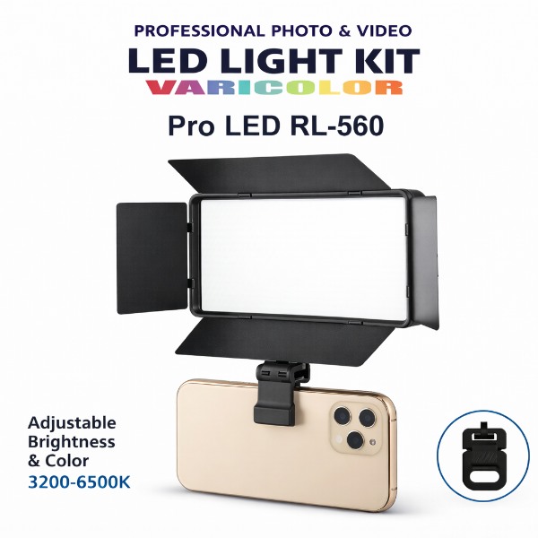 Panel De Luz Pro Led Para Fotografia Y Videos RL-560 - Imagen 4
