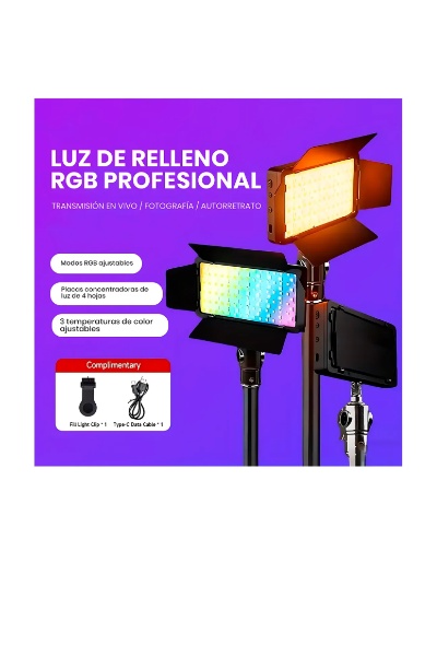 Panel De Luz Pro Led Para Fotografia Y Videos RL-560RGB - Imagen 5