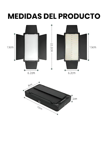 Panel De Luz Pro Led Para Fotografia Y Videos RL-560RGB - Imagen 8