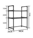 Organizador Cocina Repisas 3 Niveles Horno Microondas OR-3P - Imagen 5