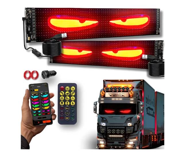 letrero led Ojos Led Para Camión Programable 133*19.2CM - Imagen 2