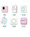Papel Térmico Adhesivo Para Mini Impresora Set X5,57mm X 3mt DYZ-2 - Imagen 4