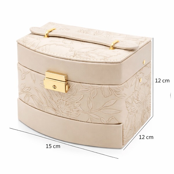 joyero Alhajero Organizador Con Cajones Espejo Joyas Anillos Caravanas SSH-1002 - Imagen 5