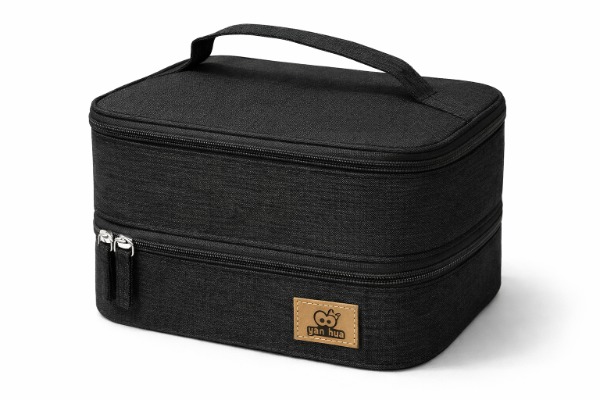 lonchera termica doble espacio con cremallera material impermeable 5032MS - Imagen 3