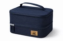 lonchera termica doble espacio con cremallera material impermeable 5032MS - Imagen 4