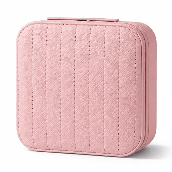 Joyero Mini Alajero Organizador Para Viaje O Recuerditos Color Rosa B007 - Imagen 2