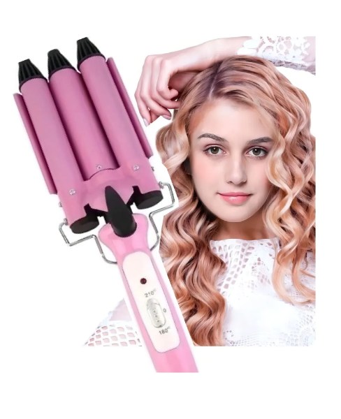 Super Pinza Rizador De Cabello Ondas Rizadora Ondulador M-11 - Imagen 3