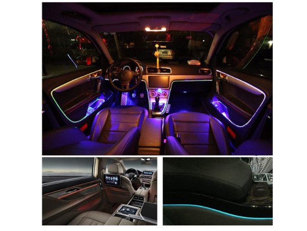 Tira Luces Interior Carro Led Rgb Audiorítmica App Bluetooth  LED-5P - Imagen 5