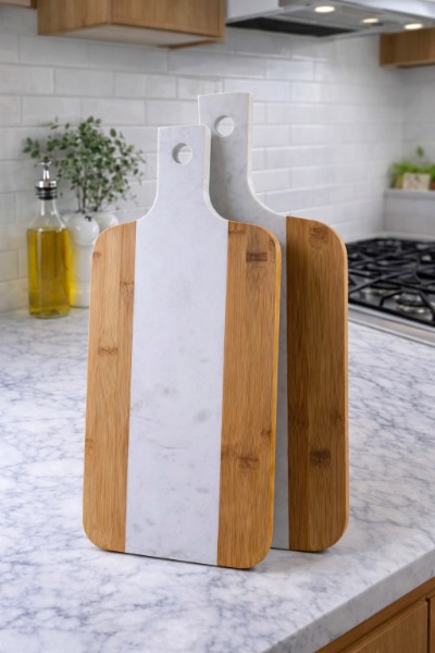 Tabla y accesorios para quesos SK-9590 42x20x1.5 - Imagen 2