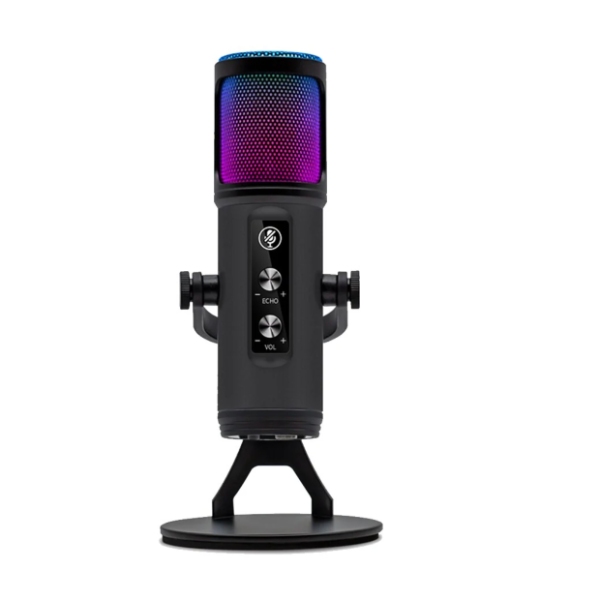 Microfono Profesional Condensador Omnidireccional Usb Luz Color Negro ZX-776 - Imagen 3