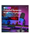 Microfono de escritorio dinámico RGB USB/XLR para podcasting, grabación, juegos y transmisión en vivo ZX-777 - Imagen 4