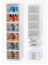 Zapatero 6 Niveles Plegable Organizador Almacenamiento Blanco A303001 - Imagen 2