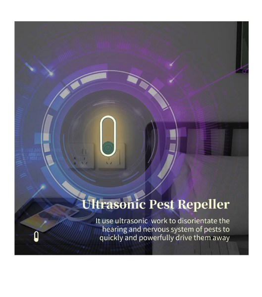 Matamosquitos ultrasónico de conversión de frecuencia con luz LED for dormir ts-06 - Imagen 6