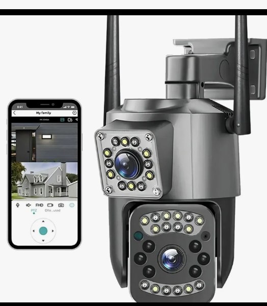 Camara Exterior Doble Lente Ptz 2 Antena V28 4G Negro - Imagen 3
