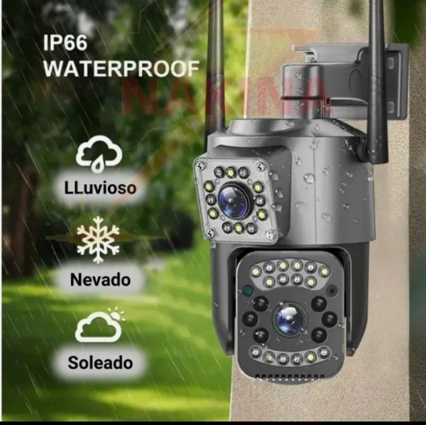 Camara Exterior Doble Lente Ptz 2 Antena V28 4G Negro - Imagen 4