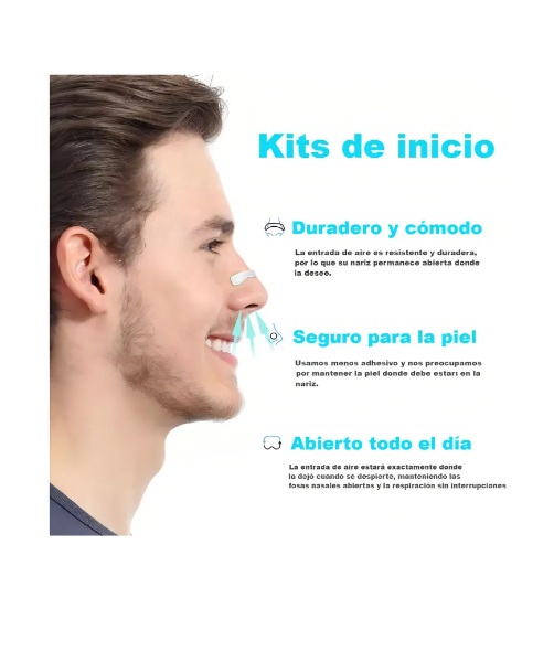  60 Banda Cuello Anti Ronquidos Dilatador Respiración Tiras Nasal Magnetico  998-11  - Imagen 4