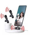 Micrófonos Inalámbricos Solapa 2 En 1 Para iPhone/tipo C k9 - Imagen 2