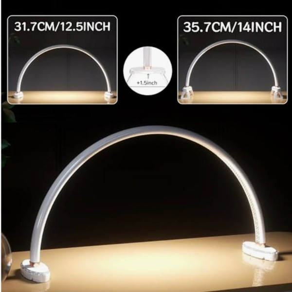 Luz Media Luna 73 CM Para Manicura Y Extensiones De Pestañas LY-803 - Imagen 4