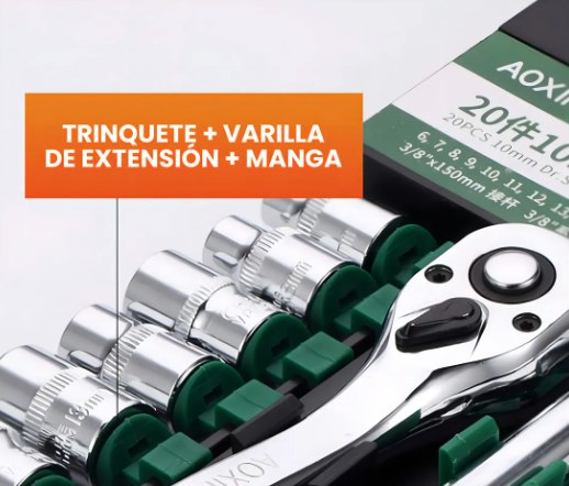 Juego De Copas Y Ratchet 1/2, 20 Piezas  XR-23 - Imagen 5