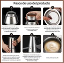 Cafetera Prensa Italiana Acero Inoxidable SL006 - Imagen 4