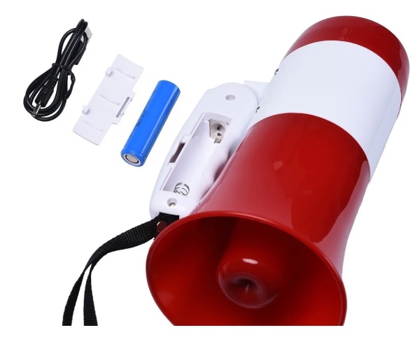 Megafono recargable 30w 619U - Imagen 3