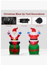 Adorno Navideño Inflable Santa Claus con luz led LYC-012 - Imagen 3