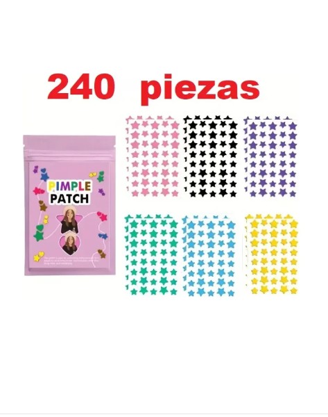 240 Parches Acne Grano Espinilla Adorno Pegatina Sticker Vip 40PIEZAS *6 HOJAS - Imagen 2