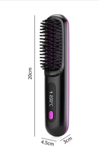 Cepillo Plancha Cabello portatil Carga Usb ZFS-58 - Imagen 2